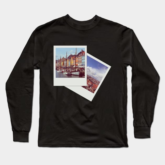 Copenhagen Polaroid Long Sleeve T-Shirt by HRDTSN